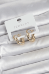 Gold Renk Pirinç Halka 15 Mm Kadın Küpe