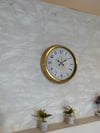 Gold Zarif 40 Cm Metal Duvar Saati