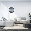 Gri 36 Cm Atlas Modern Tasarım Duvar Saati