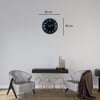 Gri Zarafet 36 Cm Duvar Saat