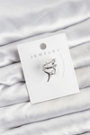 Gümüş Renk Pirinç Diken Model Kıkırdak Earcuff Küpe