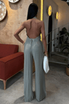 Halter Yaka Yelekli Modal Takım 10144