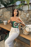 Jasmin Süzüneli Keten Tulum 1280-08