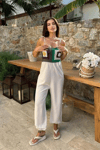 Jasmin Süzüneli Keten Tulum 1280-08