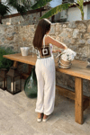 Jasmin Süzüneli Keten Tulum 1280-08