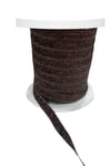Kadife Kurdele Simli 1 Cm Kahverengi 2 Metre