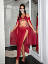 Kadın Fantazi Kırmızı Özel Tasarım Harem Fantezi Kostüm 2271