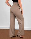 Kadın Yüksek Bel Kemersiz Atlas Pantolon