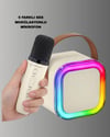Karaoke Mikrofon Hoparlör Seti Bluetooth Kablosuz Taşınabilir