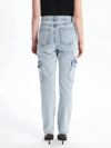 Kargo Cep Kar Yıkama Jeans Pantolon