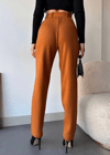 Kendinden Kemerli Triko Pantolon Camel