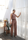 Keten Bluz Ve Pantolon İki̇li̇ Takim
