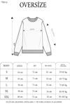 Kışlık Bisiklet Yaka Ön Ve Arka Baskılı Sweatshirt - Beyaz