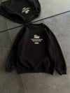 Kışlık Bisiklet Yaka Ön Ve Arka Baskılı Sweatshirt - Siyah