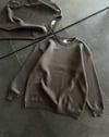 Kışlık Bisiklet Yaka Üç İplik Basic Sweatshirt - Füme