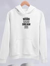 Kışlık Üç İplik Kapşonlu Sweatshirt - Beyaz