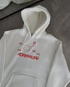 Kışlık Uzun Kol Kapüşonlu Sweatshirt - Beyaz