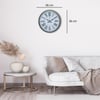 Krem 36 Cm Dekoratif Modern Duvar Saati