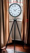 Krom Asalet Tripod Ayaklı Saat
