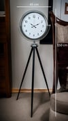 Krom Standart Tripod Ayaklı Saat