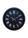 Luxury Black 40 Cm Metal Duvar Saati