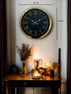 Luxury Gold 40 Cm Metal Duvar Saati