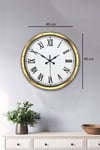 Majestic Gold 40 Cm Metal Duvar Saati