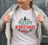 Merry Chrıstmas From The Miller Baskılı T-shirt - Beyaz