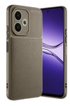 Mey İthalat®   A5 Pro 4G Kılıf Auto Focus Karbon Kapak - Kahverengi