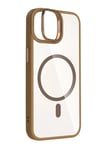 Mey İthalat®   iPhone 11 Remim Lensli Magsafe Standlı Kapak - Kahverengi
