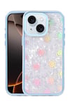 Mey İthalat®   iPhone 14 Lumi Desenli Kapak - Mavi