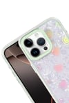Mey İthalat®   iPhone 14 Lumi Desenli Kapak - Yeşil