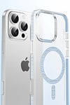 Mey İthalat®   iPhone 14 Move Taşlı Magsafe Kapak - Mavi