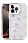 Mey İthalat®   iPhone 14 Pro Max Lumi Desenli Kapak - Beyaz