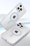 Mey İthalat®   iPhone 14 Pro Max Move Taşlı Magsafe Kapak - Gümüş