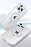 Mey İthalat®   iPhone 14 Pro Max Move Taşlı Magsafe Kapak - Mavi