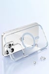 Mey İthalat®   iPhone 14 Pro Max Move Taşlı Magsafe Kapak - Mavi