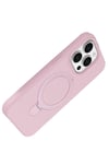 Mey İthalat®   iPhone 14 Pro Max Regal Magsafe Standlı Kapak - Açık Pembe