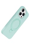 Mey İthalat®   iPhone 14 Pro Max Regal Magsafe Standlı Kapak - Su Yeşili
