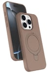 Mey İthalat®   iPhone 14 Pro Max Regal Magsafe Standlı Kapak - Çöl Titanyum