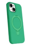 Mey İthalat®   iPhone 14 Regal Magsafe Standlı Kapak - Yeşil