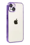 Mey İthalat®   iPhone 15  Lensli Silikon - Mor