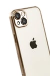 Mey İthalat®   iPhone 15  Lensli Silikon - Çöl Titanyum