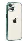 Mey İthalat®   iPhone 15  Lensli Silikon - Yeşil