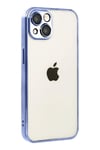 Mey İthalat®   iPhone 15  Lensli Silikon - Açık Mavi