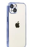 Mey İthalat®   iPhone 15  Lensli Silikon - Açık Mavi