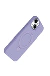 Mey İthalat®   iPhone 15 Plus Regal Magsafe Standlı Kapak - Lila
