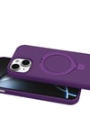 Mey İthalat®   iPhone 15 Plus Regal Magsafe Standlı Kapak - Derin Mor