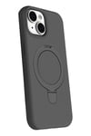 Mey İthalat®   iPhone 15 Plus Regal Magsafe Standlı Kapak - Titan Gri