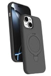 Mey İthalat®   iPhone 15 Plus Regal Magsafe Standlı Kapak - Titan Gri